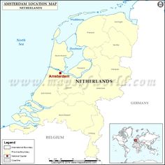 amsterdam is the capital city of netherlands find here amsterdam location on netherlands map along with know interesting facts about the city