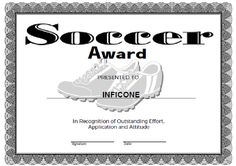 Free Soccer Parion Certificate Party In The House Free Printable Award Certificate Template
