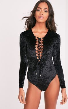 Vintage Bodysuit Women Self Tie Neck Short Sleeve Bodysuit with Half Zip Front