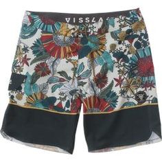 new holiday boardshorts surfer Mens Hawaiian shorts boarders black//hibiscus