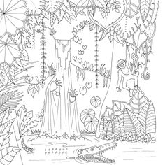 Amazon Magical Jungle An Inky Expedition And Coloring Book For Adults