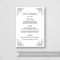 pages menu template