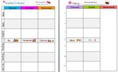 teacher lesson plan template free