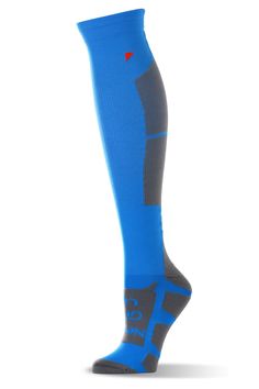 Training Ladies Patented Graduated Compression Odor Resistant Running Recovery Socks Turquoise Vitalsox VTW0316 Race Day Large 1 pair Womens