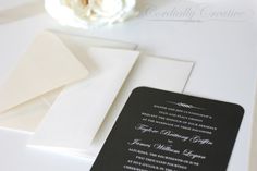 scroll wedding invitations with rsvp cards