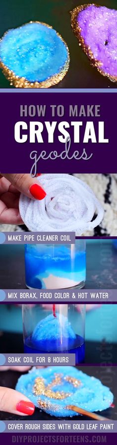 Fun And Easy Crafts For Teens Tweens DIY Crystal Geodes Make Room Decor Fun And Easy Crafts For Teens Tweens DIY Crystal Geodes Make Room Decor