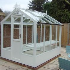 painted cedar octagonal greenhouse 586 - toughened glass, staging painted cedar octagonal greenhouse 586 - toughened glass, staging