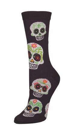 Socksmith Big Muertos Skull Graphic Crew Socks