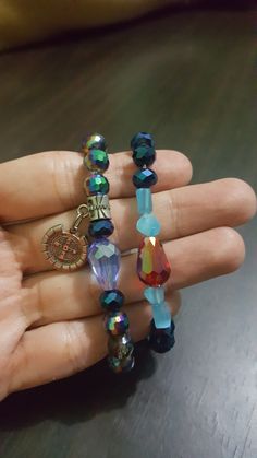 Plata esterlina Dreams /& deseos Grueso Elástica Con cuentas Pulsera conjunto de dos