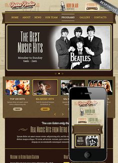 radio station website template