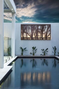 Outdoor Living By The Pool With Entanglements Laser Cut Metal Art Outdoor Living By The Pool With Entanglements Laser Cut Metal Art