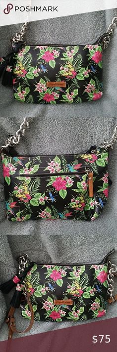Floral Barco Key Buckle Coin Purse For Womens