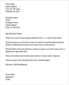 sample fundraising letter 8 examples in word pdf