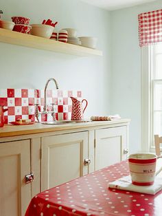 728 Best Red And White Kitchen Images On Pinterest In 2018 Polka 15 Ways To Update Your Kitchen With Paint