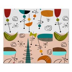 105 Best Mid Century Modern Posters For Images In 2018 Mid Century Modern Art Poster Half Moons 6