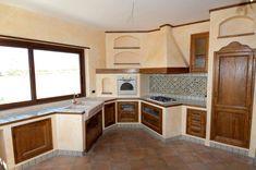 Foto: cucina in muratura con piano in marmo di modaffari marmi e ... Foto: cucina in muratura con piano in marmo di modaffari marmi e ...