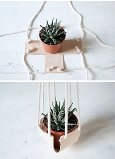 plantas colgadas con cuero Diy Projects, Diy Plant Hanger, Diy Decoracion, Diy Hanging Planter, Plant Holders, Diy Plants, Diy Home Crafts