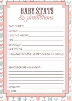 Ideas For Guessing Babys Due Date And Weight / Baby Shower Guess The Due Date And Weight Free Printable Baby Viewer