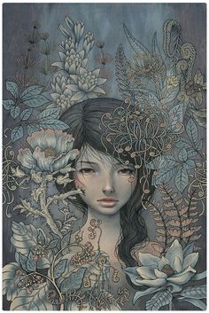 Audrey Kawasaki She Who Dares unframed zine page = Frame it any way you want!