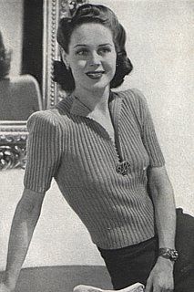 #1947 CROCHETED, TINY COLLAR VINTAGE CROCHET PATTERN