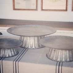 Embossed Metal Cake Stands Embossed Metal Cake Stands