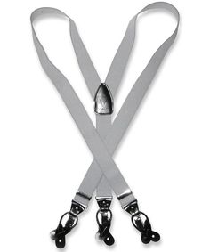 New Y back Men/'s Vesuvio Napoli Suspenders Braces clip on Black White Leopard