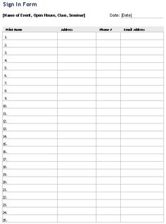 aa meeting attendance sheet