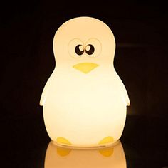 Frosted Penguin Christmas Nightlight with Extra Bulb