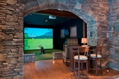 56 best golf simulator room design ideas images