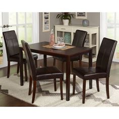 East West Furniture Henley 9 Piece Extension Dining Table Set With Capri Chairs Primitivediningrooms East West Furniture Henley 9 Piece Extension Dining Table Set With Capri Chairs Primitivediningrooms