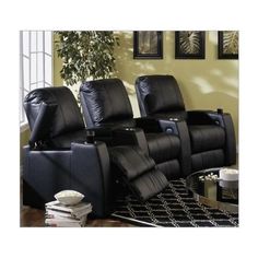 Best Buy Magnolia Home Theater Seating Row Of 3 Seats In Black Or Brown Leather Best Buy Magnolia Home Theater Seating Row Of 3 Seats In Black Or Brown Leather