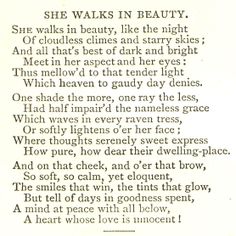 Best Poetry Images Words Literatura Poetry She Walks In Beauty By George Gordon Lord Byron This Poem Is The Topics For Essays In English also How To Write An Essay Proposal Persuasive Essay Sample Paper