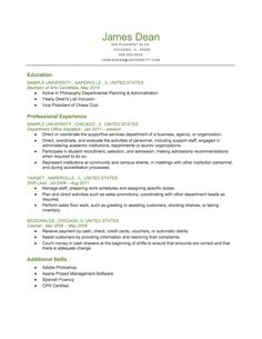 resume chronological template