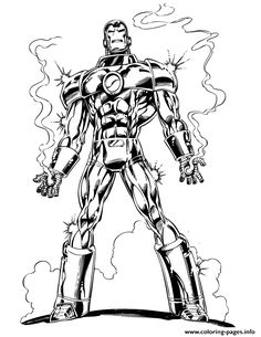 coloring pages of iron man