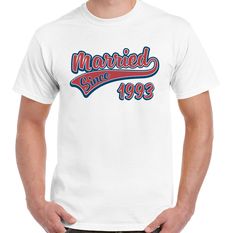 Married Since 1998 Mens Funny Wedding Anniversary T-Shirt Fathers Valentines Day