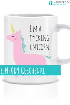 TASSE Kaffeebecher SEI IMMER DU SELBST Einhorn Mädchen Geschenk Pink Spruch