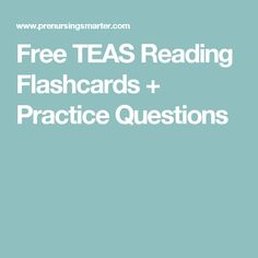 16 Suitable TEAS pics inside 2018 Ati teas, Analysis, Teas 6 picture regarding Free Printable Teas Practice Test named 16 Perfect TEAS illustrations or photos within just 2018 Ati teas, Investigation, Teas 6