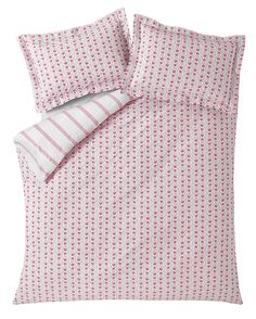 bed, linen bedding Tiny Stripe Blush Pink Pillowcase