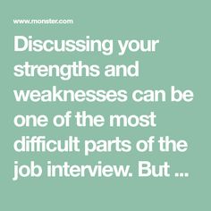 job interview strengths