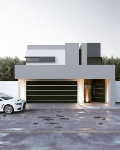 You don't necessarily have to build your house in the style that's prominent in your region. Therefore, in case you have got a new house or an apartme... Garage Door Design, House Gate Design, Modern Houses, Garage Doors, Modern Garage