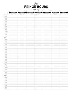 weekly hourly planner printables planner weekly pinterest weekly time planner