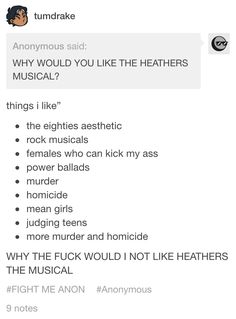 Heathers The Musical Script Pdf Google Drive I Think You Mean Like Lookin Hot In Stuff They Cannot