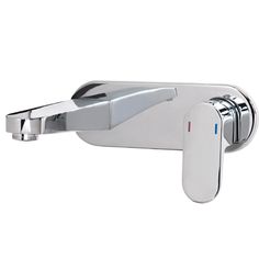 Ovalis Shower Bath Laundry Basin Mixer Wall Tap Set 220mm Outlet Chrome Italian