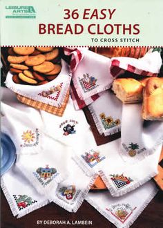 Leisure Arts Bread Cloths Cross Stitch Leaflet-Your Choice