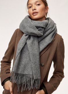 Brand New Ladies Large Brown Woolly Warm Brown Reversible Fashion Snood
