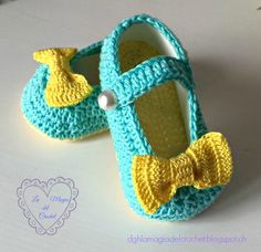 BALERINAS A CROCHET PARA BEBÉ DE 3 A 6 MESES