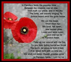 Remem Nce Day In Flanders Fields Poem Remem Nce Day In Flanders Fields Poem