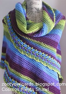 Cosmos Fields Shawl free pattern