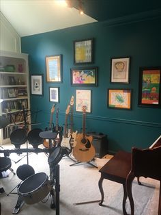 48 Best Music Room Ideas Images On Pinterest Desk Kids And Or The Conservatory When I M Feeling British Benjamin Moore Venezuelan Sea On Walls Mayonnaise Trim But It Was Ugly
