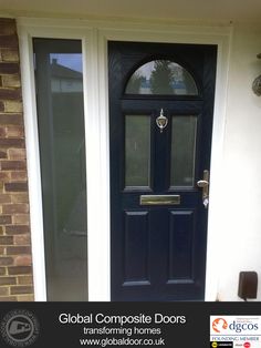 4 Panel 2 Square Glazed Composite Front Door in White | Composite ... 4 Panel 2 Square Glazed Composite Front Door in White | Composite ...